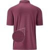 imageMens Polo Shirts Short Casual Solid Stylish Dry Fit Performance Designed Collared Golf Polo Shirts for MenMaroon Stripe