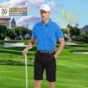 imageMens Polo Shirts Short Casual Solid Stylish Dry Fit Performance Designed Collared Golf Polo Shirts for MenSky Blue