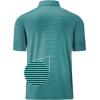 imageMens Polo Shirts Short Casual Solid Stylish Dry Fit Performance Designed Collared Golf Polo Shirts for MenTurquoise Stripe