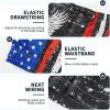 imageMens Swim Trunks with Compression Liner 9quot Builtin Board Shorts 2 in 1 Quick Dry Bathing Suits with Zipper Pockets1776 Flag