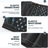 imageMens Swim Trunks with Compression Liner 9quot Builtin Board Shorts 2 in 1 Quick Dry Bathing Suits with Zipper PocketsBlack Usa Flag