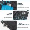 imageMens Swim Trunks with Compression Liner 9quot Builtin Board Shorts 2 in 1 Quick Dry Bathing Suits with Zipper PocketsBlack Usa Flag