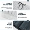 imageMens Swim Trunks with Compression Liner 9quot Builtin Board Shorts 2 in 1 Quick Dry Bathing Suits with Zipper PocketsGradient Palm