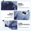 imageMens Swim Trunks with Compression Liner 9quot Builtin Board Shorts 2 in 1 Quick Dry Bathing Suits with Zipper PocketsGrey Gradient Camo