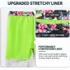 imageMens Swim Trunks with Compression Liner 9quot Builtin Board Shorts 2 in 1 Quick Dry Bathing Suits with Zipper PocketsTropical Flowers