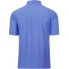 imageMens Short Sleeve Polo Shirt Stretch Solid Performance Golf Shirts Moisture Wicking Athletic Casual Collared TShirtBlue
