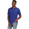 imageMens Short Sleeve Polo Shirt Stretch Solid Performance Golf Shirts Moisture Wicking Athletic Casual Collared TShirtRoyal Blue