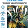 imageMens Swim Trunks Quick Dry Board Shorts with Mesh Lining Breathable Surf Beach Shorts Swimwear Bathing SuitsTropical Dinosaurs