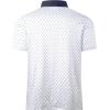 imageMens Golf Shirt Short Sleeve Dry Fit Print Moisture Wicking Performance Patterns Collared Polo ShirtWhite Golfs Club