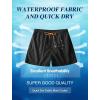 imageLzzidou Mens Swim Trunks 5 Inch with Mesh Lining Quick Dry Bathing Suit Board Shorts SwimsuitBlack