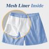 imageLzzidou Mens Swim Trunks 5 Inch with Mesh Lining Quick Dry Bathing Suit Board Shorts SwimsuitBlue