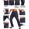 imageLzzidou Mens Tactical Cargo Pants Ripstop Lightweight Work Pants Water Resistant Outdoor Hiking Pants with Multi PocketsNavy
