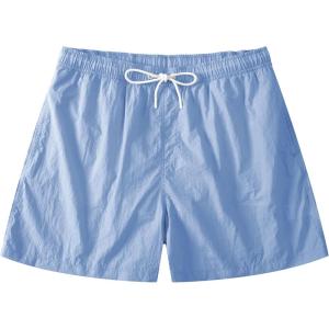 imageLzzidou Mens Swim Trunks 5 Inch with Mesh Lining Quick Dry Bathing Suit Board Shorts SwimsuitBlue