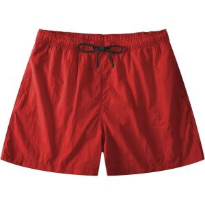 imageLzzidou Mens Swim Trunks 5 Inch with Mesh Lining Quick Dry Bathing Suit Board Shorts SwimsuitRed