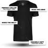 imageFresh Clean Threads Mens TShirts V Neck Premium Basic Short Sleeve Tees  Fitted Style Ultra Soft TagFree ComfortBlack  White  Charcoal Grey  Navy 4 Pack