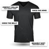 imageFresh Clean Threads Mens TShirts V Neck Premium Basic Short Sleeve Tees  Fitted Style Ultra Soft TagFree ComfortBlack 1 Pack
