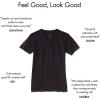 imageFresh Clean Threads Mens TShirts V Neck Premium Basic Short Sleeve Tees  Fitted Style Ultra Soft TagFree ComfortBlack 1 Pack