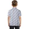 imageBoys Polo Shirt Short Sleeve Performance Dry Fit Stretch Funny Print Active Casual Collared Golf Shirts for BoyGolfs Usa