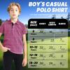 imageBoys Polo Shirt Short Sleeve Performance Dry Fit Stretch Funny Print Active Casual Collared Golf Shirts for BoyRose Flower