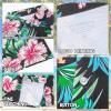 imageFT FENTENG Mens Hawaiian Shirts Regular Fit Short Sleeve Casual Button Down Summer Tropical Beach ShirtsTropical Flower