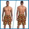 imageFT FENTENG Mens Swim Trunks with Compression Liner 9quot Board Shorts 2 in 1 Quick Dry Beach Swimwear Bathing Suits for MenBanana Lipsc