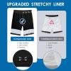 imageFT FENTENG Mens Swim Trunks with Compression Liner 9quot Board Shorts 2 in 1 Quick Dry Beach Swimwear Bathing Suits for MenBlack Flagc