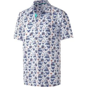 imageBoys Polo Shirt Short Sleeve Performance Dry Fit Stretch Funny Print Active Casual Collared Golf Shirts for BoyGolfs Usa