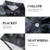 imageFT FENTENG Mens Casual Button Down Shirts Regular Fit Short Sleeve Hawaiian Shirt for MenBlack Skull