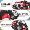 imageFT FENTENG Mens Casual Button Down Shirts Regular Fit Short Sleeve Hawaiian Shirt for MenChristmas Skull