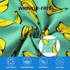imageFT FENTENG Mens Casual Button Down Shirts Regular Fit Short Sleeve Hawaiian Shirt for MenGreen Banana