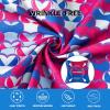 imageFT FENTENG Mens Casual Button Down Shirts Regular Fit Short Sleeve Hawaiian Shirt for MenNavy Purple Bra