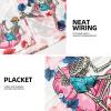 imageFT FENTENG Mens Casual Button Down Shirts Regular Fit Short Sleeve Hawaiian Shirt for MenSkeleton Flamingo