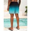 imageLzzidou Men Swim Trunks with Mesh Liner 5 Inch Inseam Board Shorts Quick Dry Bathing SuitBlack Teal