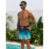imageLzzidou Men Swim Trunks with Mesh Liner 5 Inch Inseam Board Shorts Quick Dry Bathing SuitBlack Teal