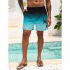 imageLzzidou Men Swim Trunks with Mesh Liner 5 Inch Inseam Board Shorts Quick Dry Bathing SuitBlack Teal
