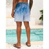 imageLzzidou Men Swim Trunks with Mesh Liner 5 Inch Inseam Board Shorts Quick Dry Bathing SuitBlue Wave
