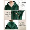 imageLzzidou Oversized Blanket Hoodie for Women Two Layers Cozy Flannel Sherpa Wearable Blanket Sweatshirt AdultForest Green