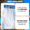 imageFT FENTENG Mens Swim Trunks Quick Dry Board Shorts with Mesh Lining Breathable Surf Beach Shorts Swimwear Bathing SuitsBlue Coconut5