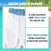 imageFT FENTENG Mens Swim Trunks Quick Dry Board Shorts with Mesh Lining Breathable Surf Beach Shorts Swimwear Bathing SuitsBlue Hot Dog
