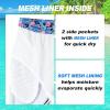 imageFT FENTENG Mens Swim Trunks Quick Dry Board Shorts with Mesh Lining Breathable Surf Beach Shorts Swimwear Bathing SuitsBlue Leaf Flamingo1