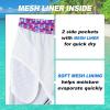 imageFT FENTENG Mens Swim Trunks Quick Dry Board Shorts with Mesh Lining Breathable Surf Beach Shorts Swimwear Bathing SuitsBlue Purple Bra