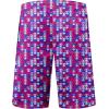 imageFT FENTENG Mens Swim Trunks Quick Dry Board Shorts with Mesh Lining Breathable Surf Beach Shorts Swimwear Bathing SuitsBlue Purple Bra