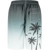 imageFT FENTENG Mens Swim Trunks Quick Dry Board Shorts with Mesh Lining Breathable Surf Beach Shorts Swimwear Bathing SuitsGrey Palm Tree