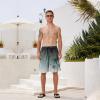 imageFT FENTENG Mens Swim Trunks Quick Dry Board Shorts with Mesh Lining Breathable Surf Beach Shorts Swimwear Bathing SuitsGrey Palm Tree