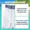 imageFT FENTENG Mens Swim Trunks Quick Dry Board Shorts with Mesh Lining Breathable Surf Beach Shorts Swimwear Bathing SuitsNeon Flamingo Palm