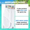imageFT FENTENG Mens Swim Trunks Quick Dry Board Shorts with Mesh Lining Breathable Surf Beach Shorts Swimwear Bathing SuitsPink Pineapple Flamingo