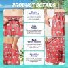 imageFT FENTENG Mens Swim Trunks Quick Dry Board Shorts with Mesh Lining Breathable Surf Beach Shorts Swimwear Bathing SuitsPink Pineapple4