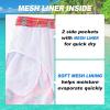 imageFT FENTENG Mens Swim Trunks Quick Dry Board Shorts with Mesh Lining Breathable Surf Beach Shorts Swimwear Bathing SuitsPink Pineapple4