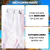 imageFT FENTENG Mens Swim Trunks Quick Dry Board Shorts with Mesh Lining Breathable Surf Beach Shorts Swimwear Bathing SuitsPink Tree12