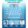 imageFT FENTENG Mens Swim Trunks Quick Dry Board Shorts with Mesh Lining Breathable Surf Beach Shorts Swimwear Bathing SuitsRipple Shark16